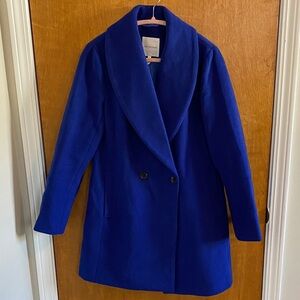 Elegant Blue Women's Coat